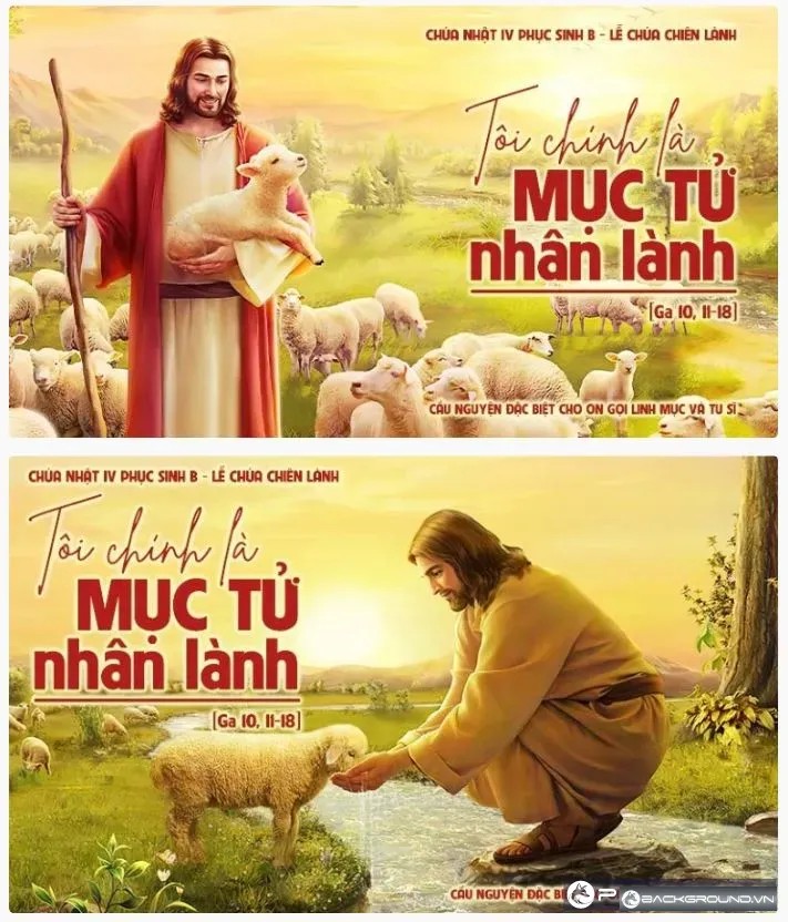 2+ Phông nền lễ chúa chiên lành