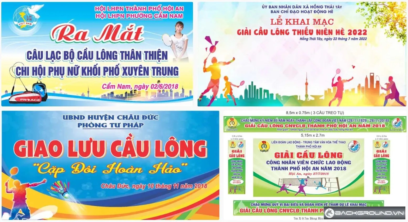 4+ Maket giải cầu lông