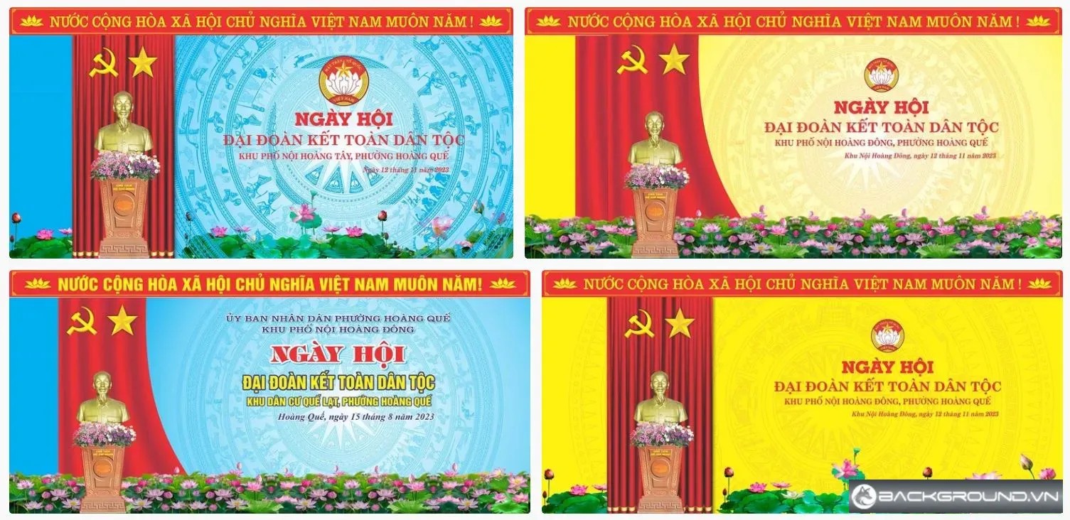 4+ Phông nền đại đoàn kết dân tộc