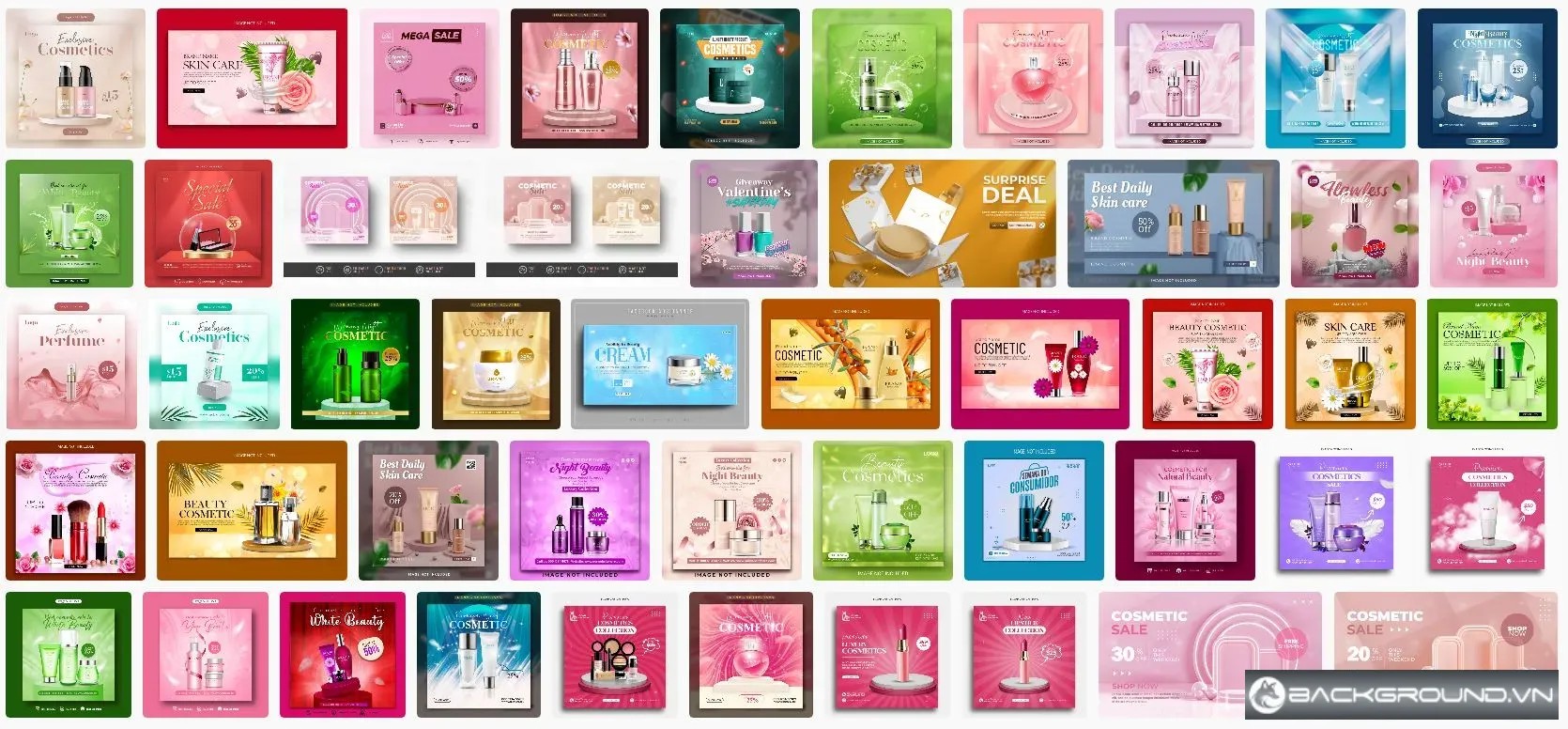 50+ Banner mỹ phẩm quảng cáo đẹp