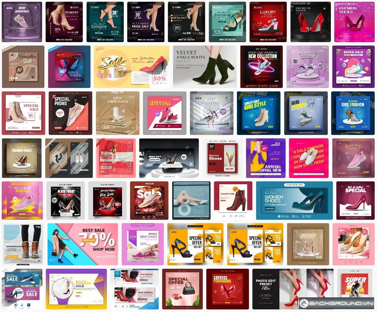 54+ Banner giày nữ