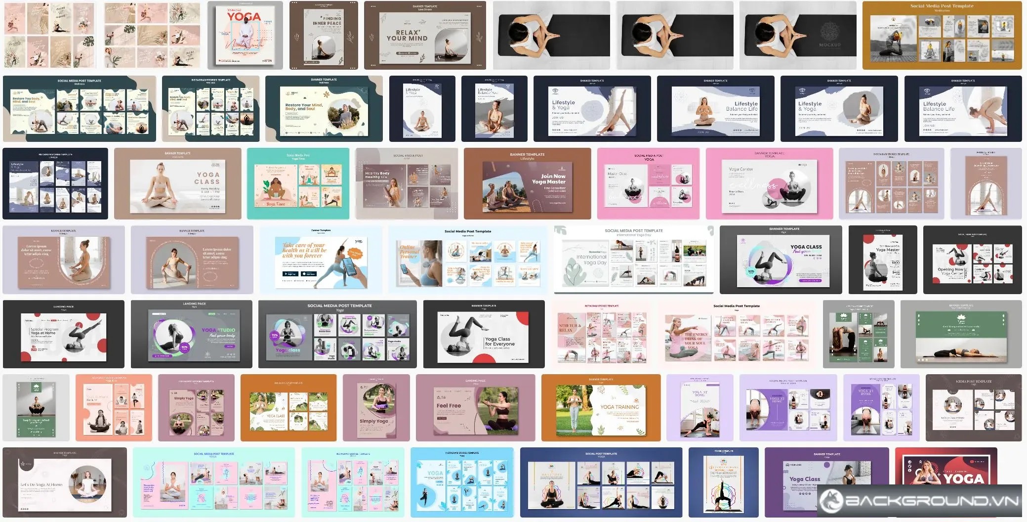 60+ Banner Yoga