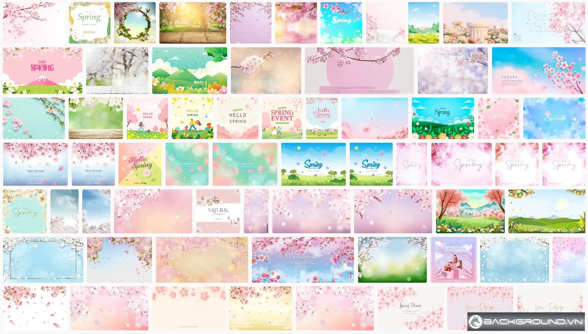 Background mùa xuân