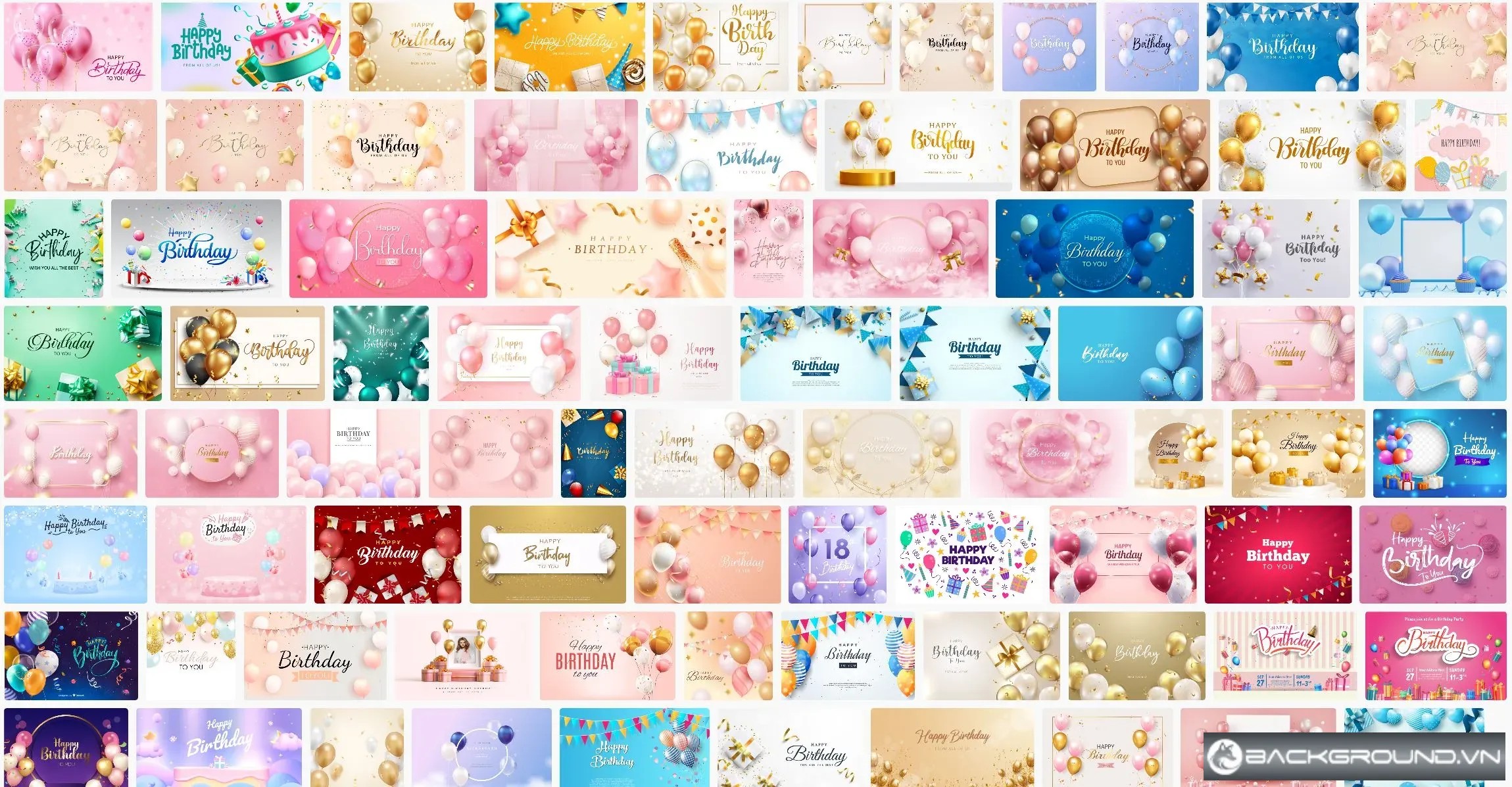 background sinh nhật