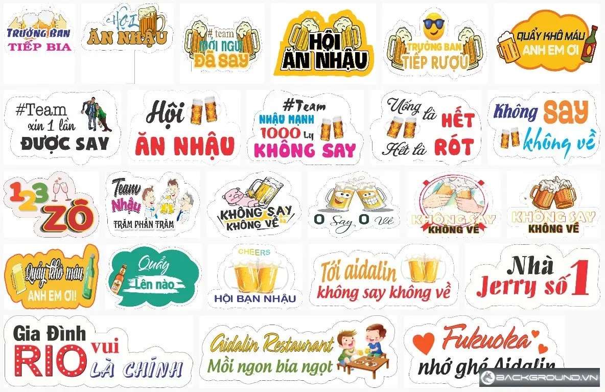 Hashtag cầm tay nhà hàng