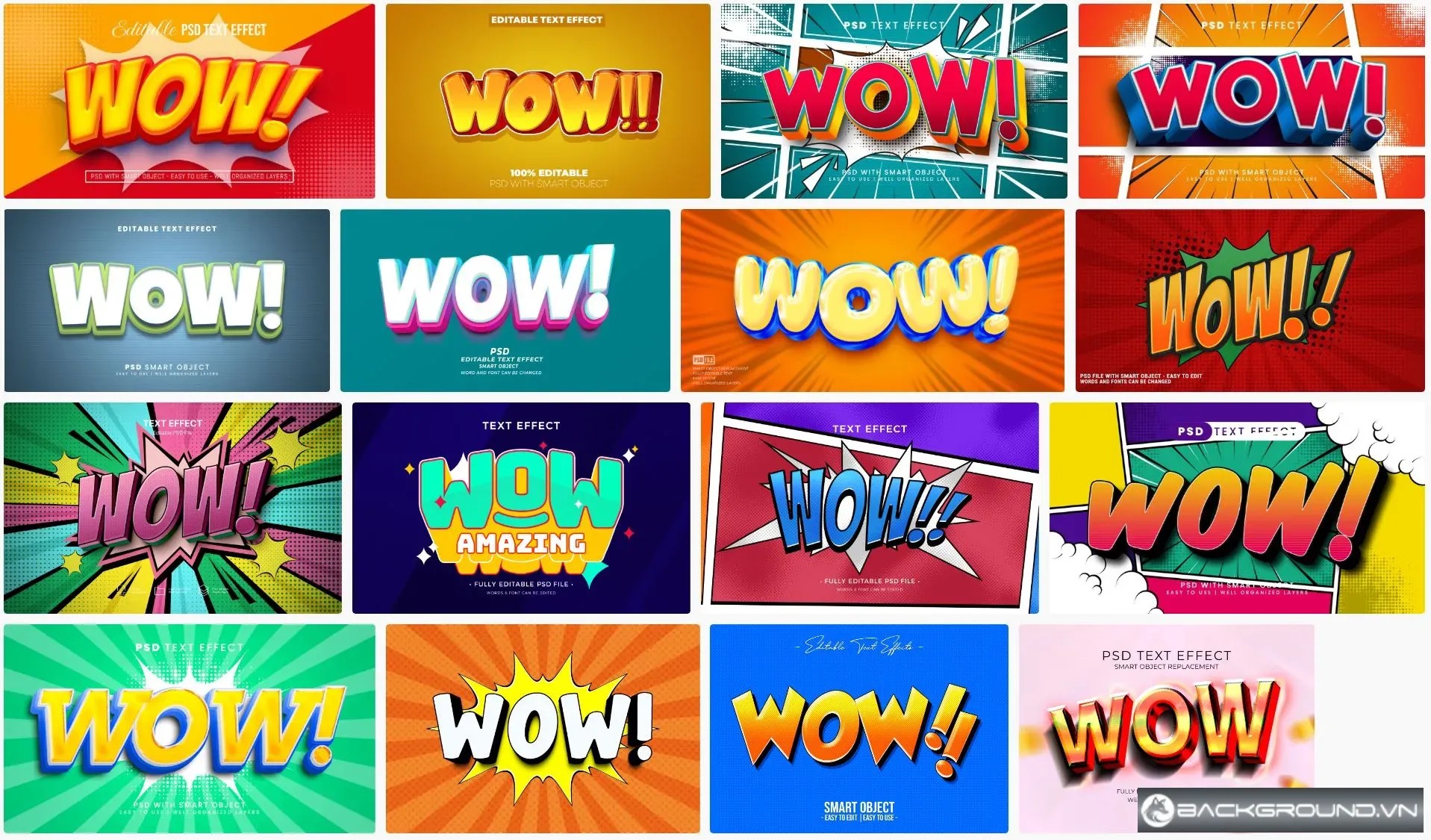 16+ Hiệu ứng chữ WOW