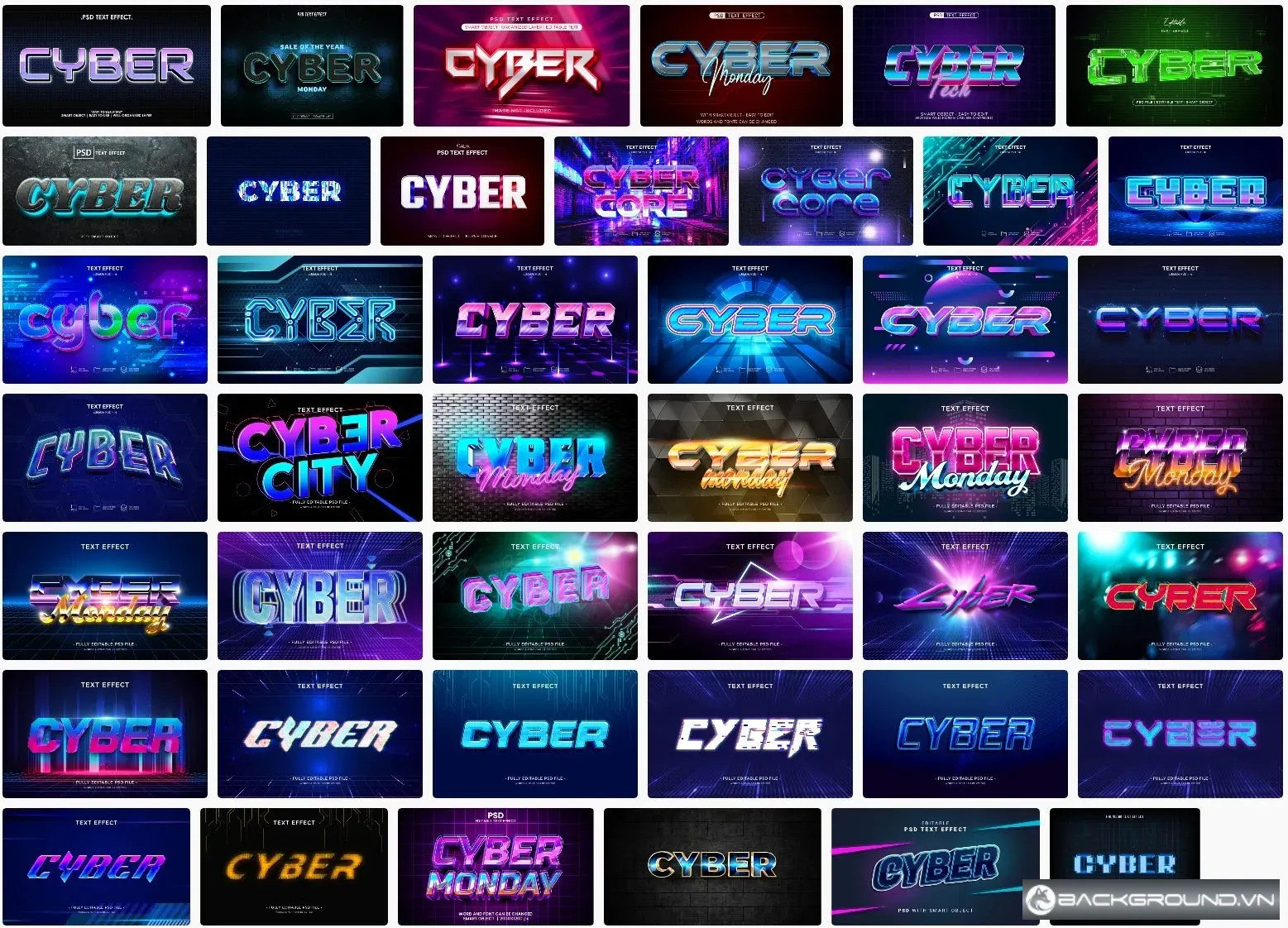 43+ Text effect Cyber