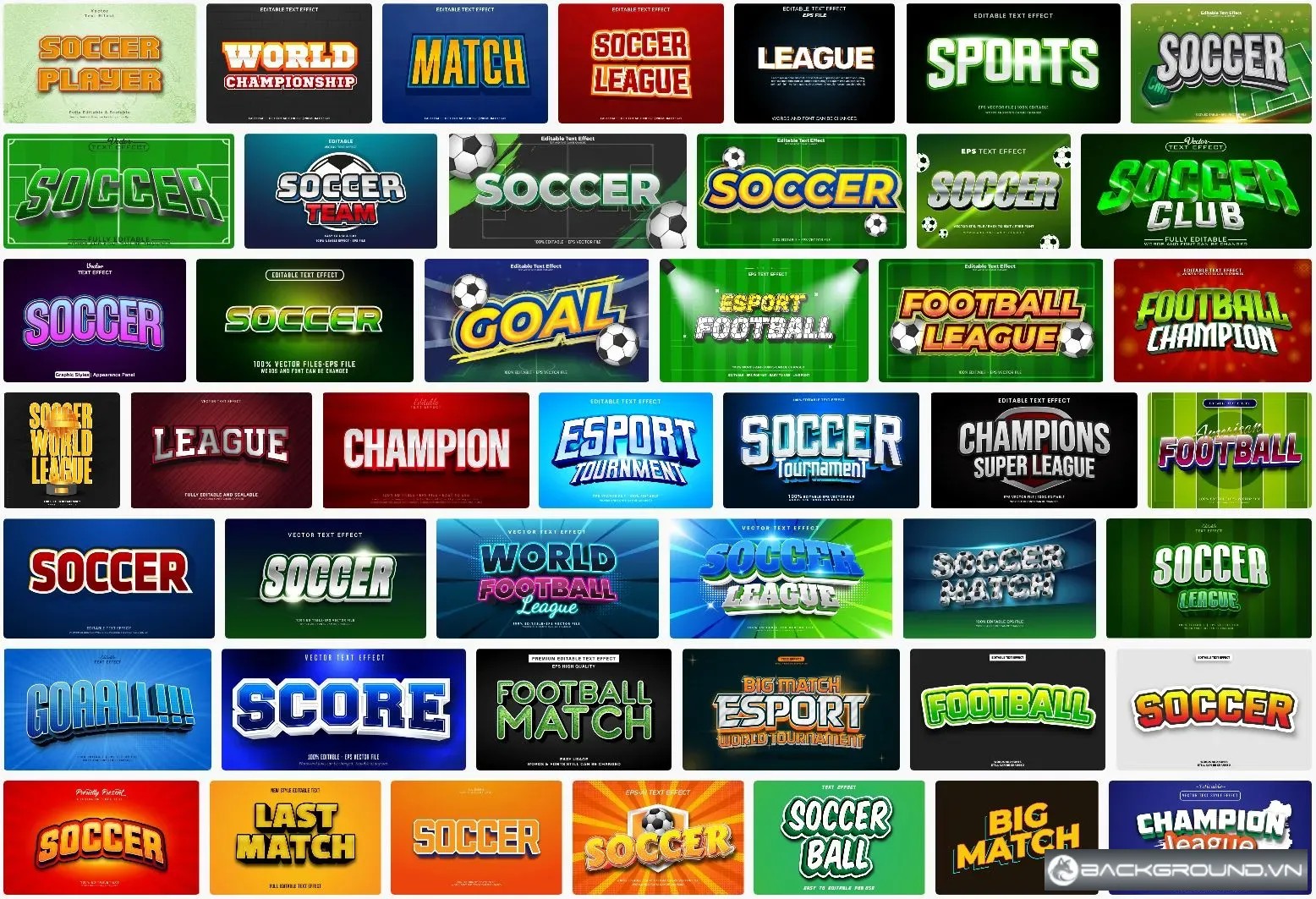 50+ Football Text Effect