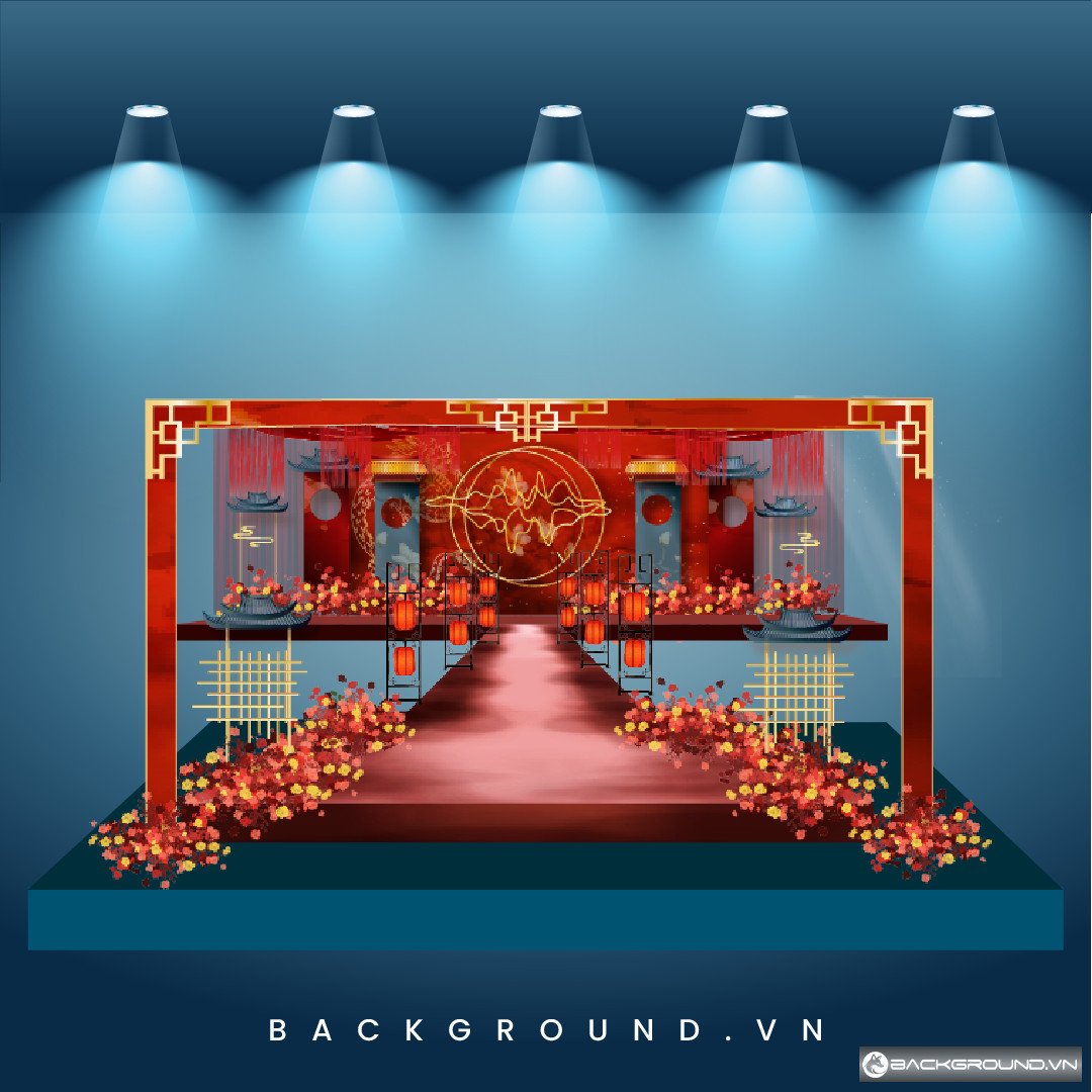 Backdrop đám cưới phong cách TQ (20)