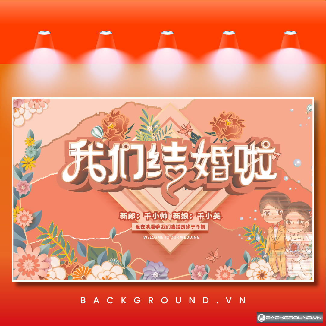 Background đám cưới chiếu Led (16)