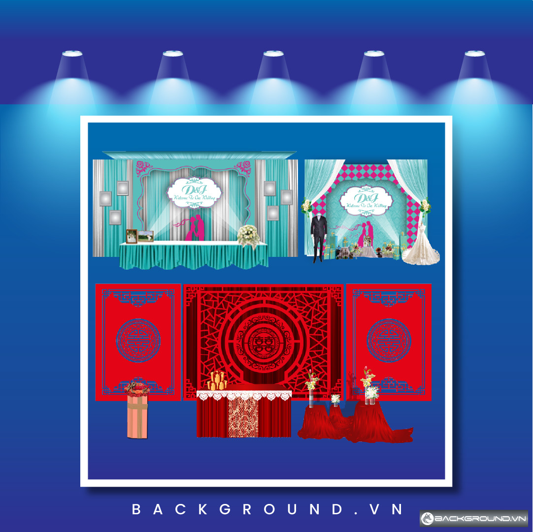 Background đám cưới sang trọng (2)