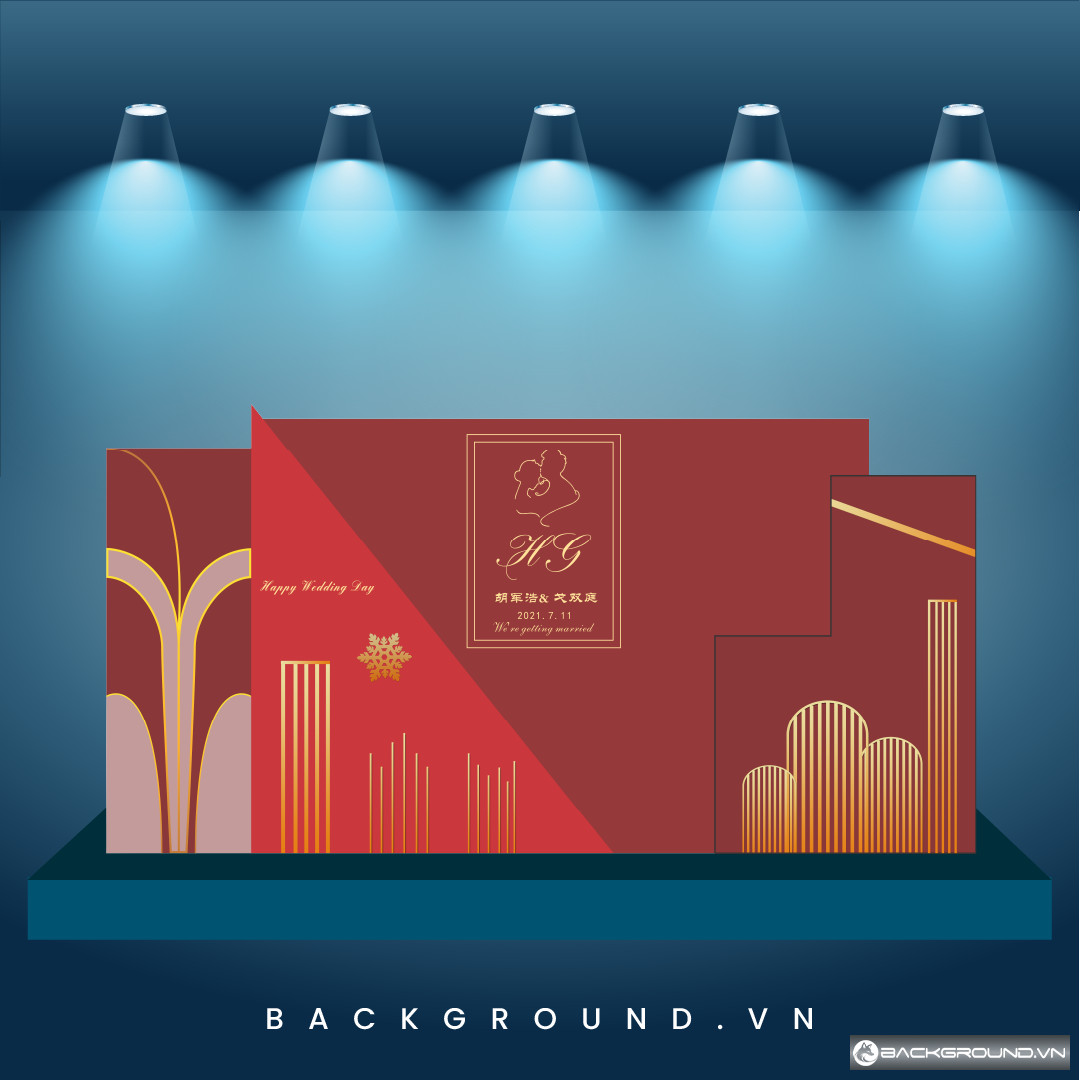 Background đám cưới với họa tiết sang trọng (17)