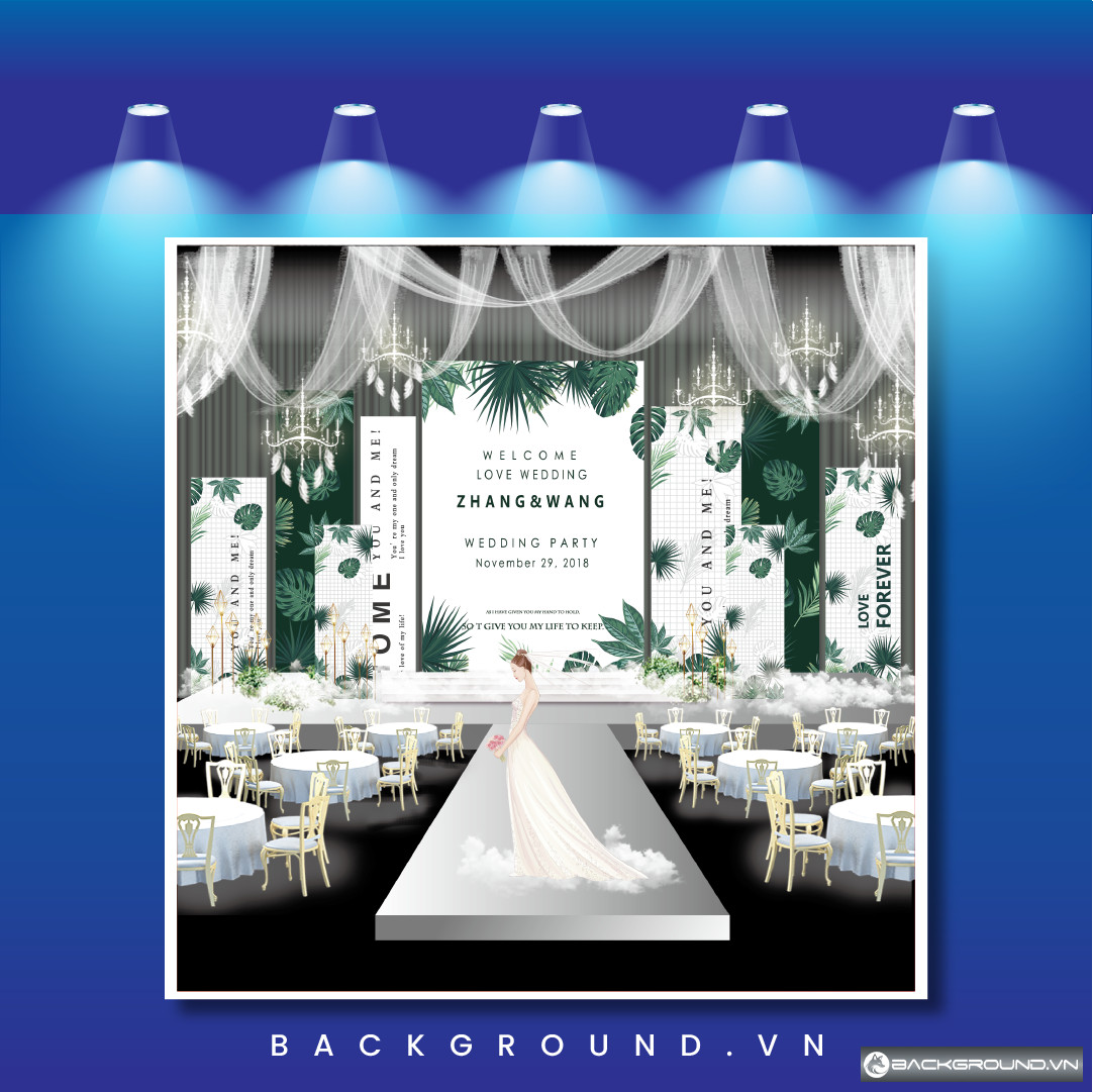 Mẫu backdrop cưới phong cách tối giản nhưng tinh tế (23)