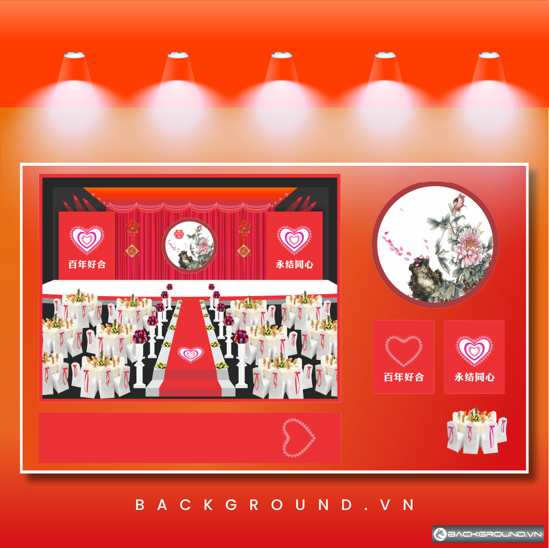 Background đám cưới phong cách Trung Hoa truyền thống (82)