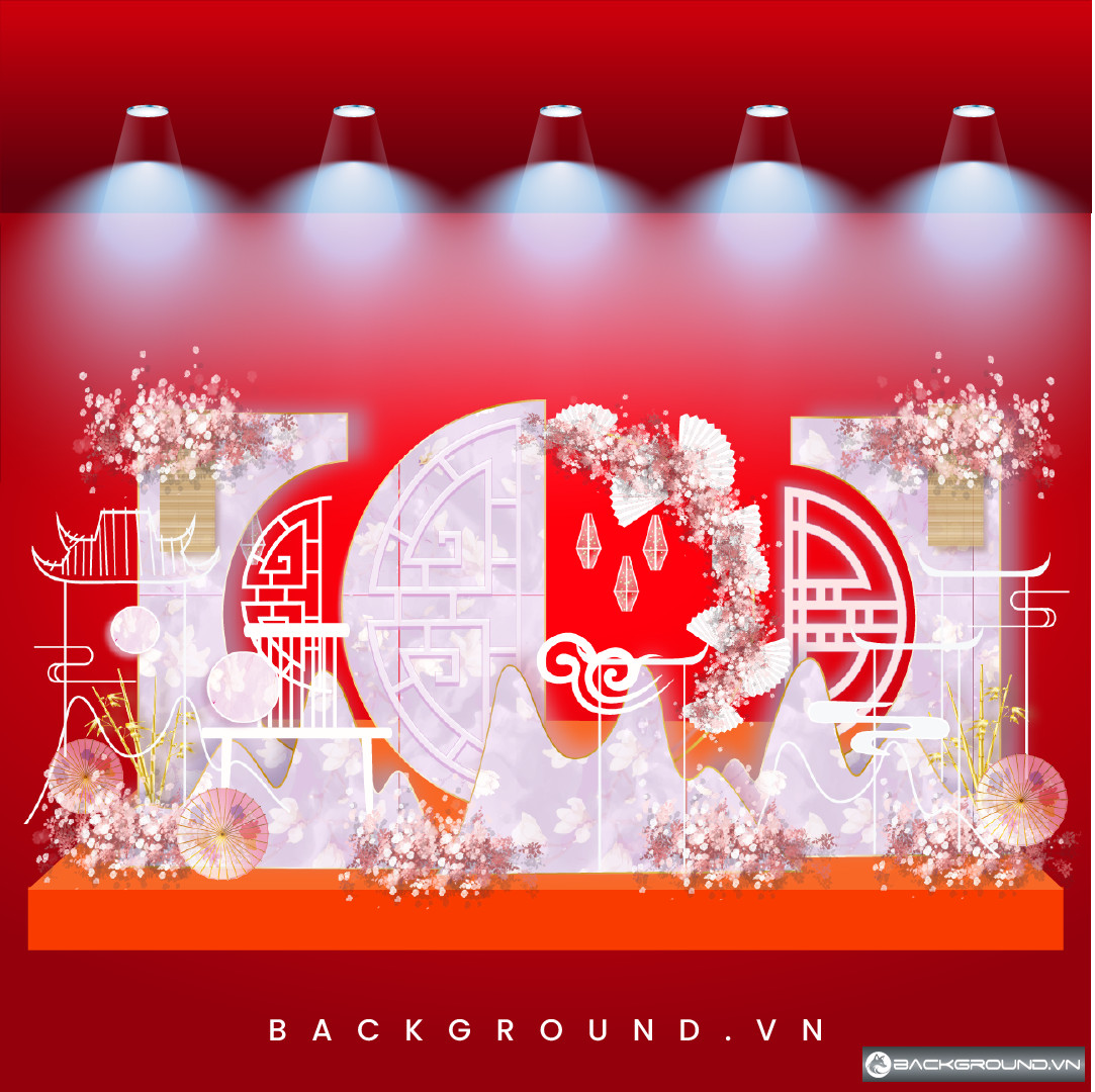 Background tiệc cưới màu tím mộng mơ (32)