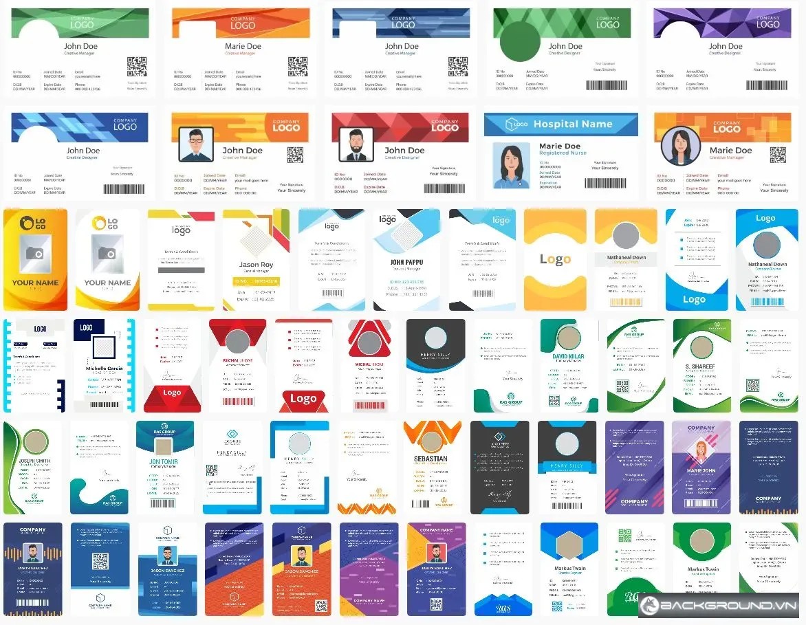 Mẫu Name tags
