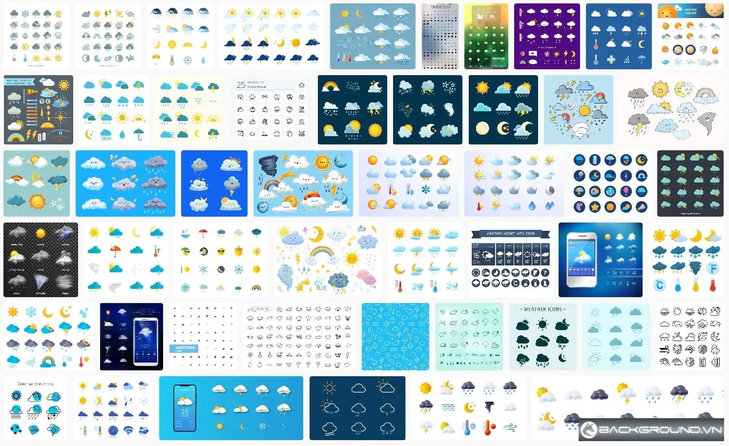 50+ icon weather