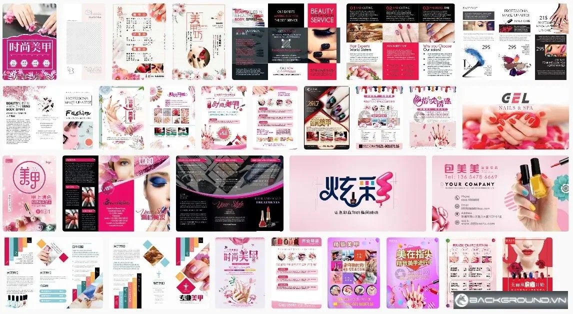 29+ Mẫu menu tiệm nail