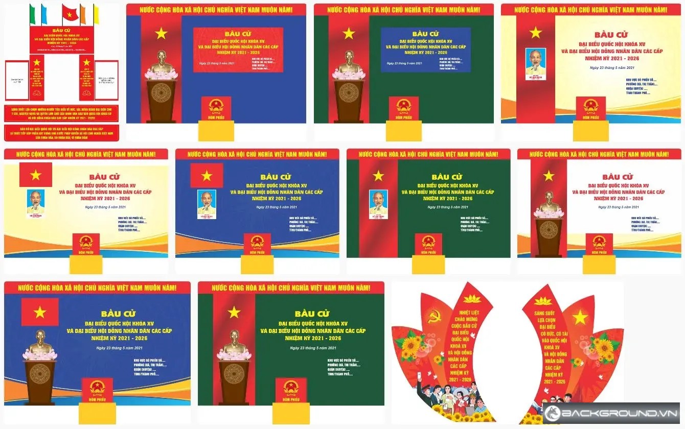11+ Backdrop bầu cử đại biểu quốc hội