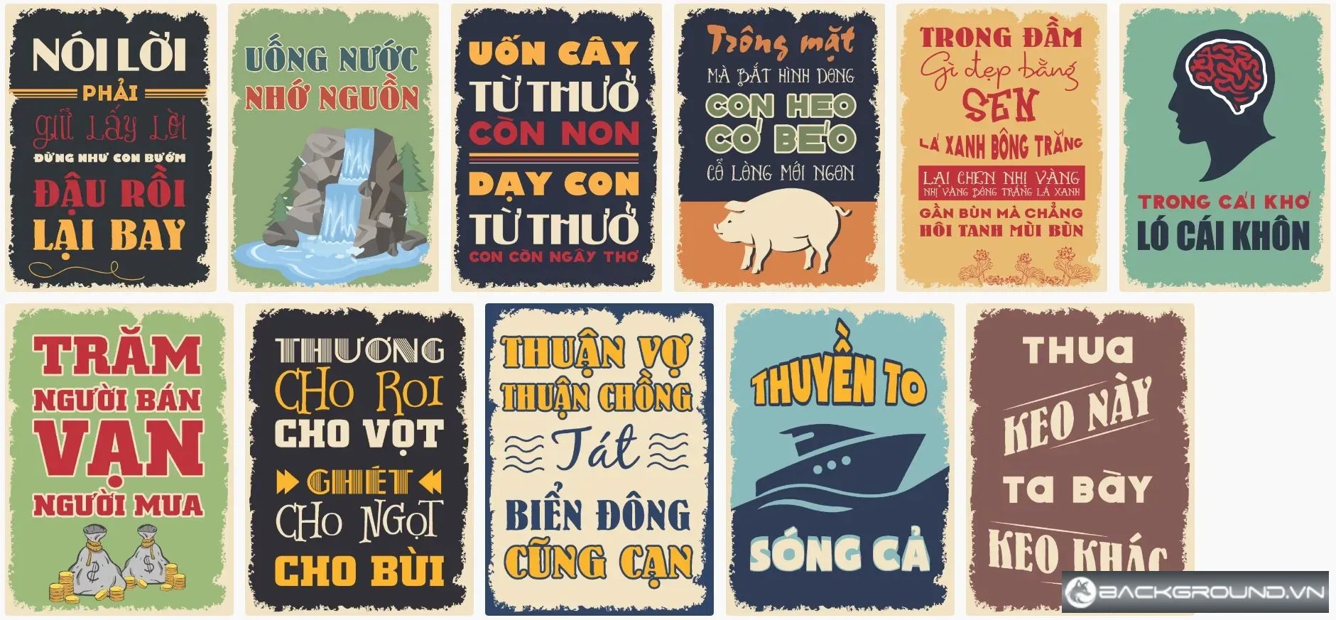 11+ Tranh ca dao tục ngữ