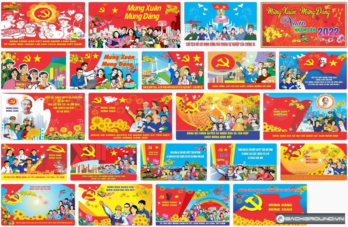 22+ Pano mừng đảng mừng xuân mừng đất nước đổi mới