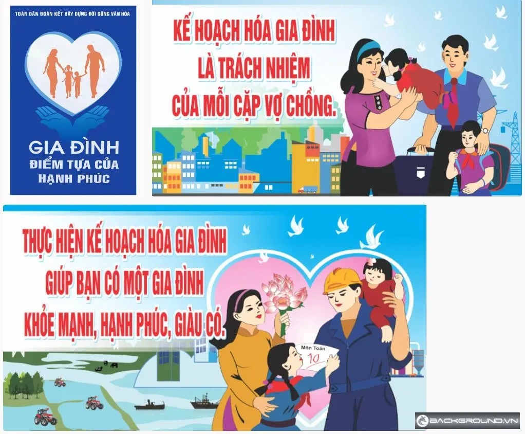 3+ Tranh cổ động kế hoạch hóa gia đình