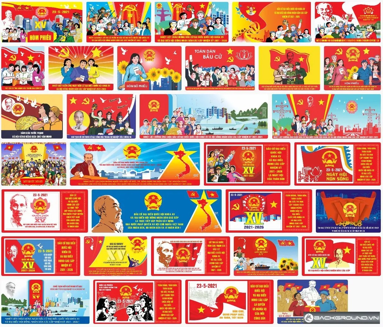 30+ Tranh cổ động bầu cử