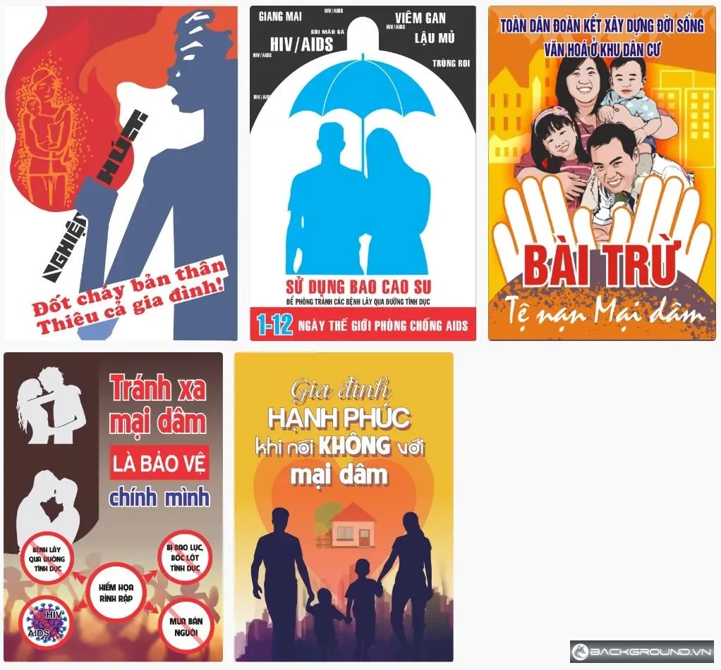 5+ Tranh cổ động HIV
