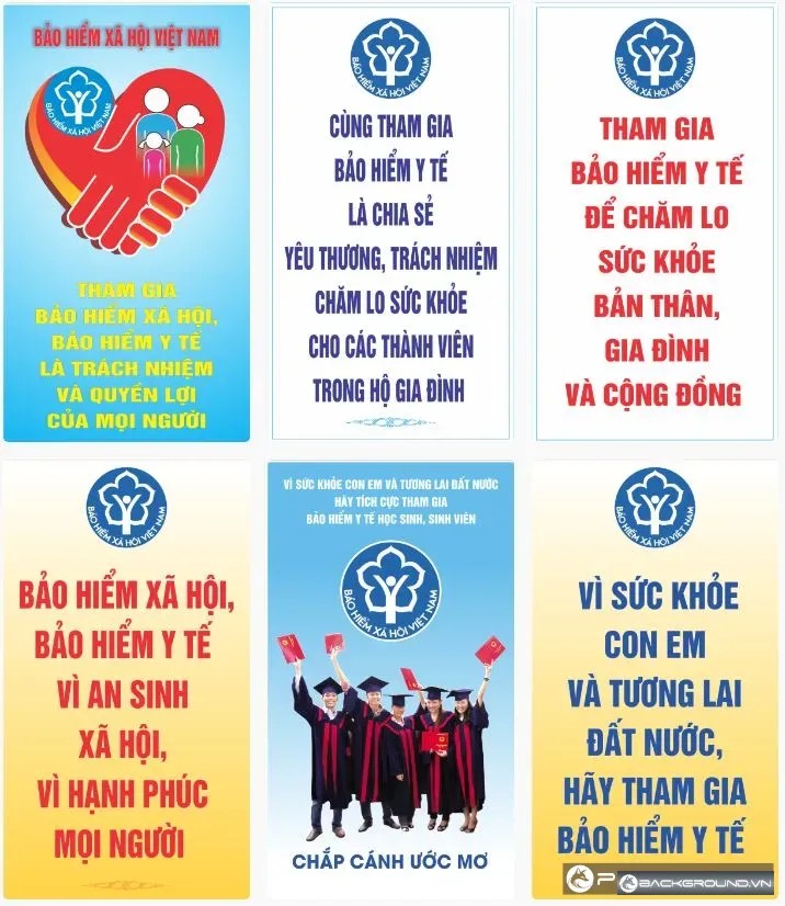 6+ Phướn treo tuyên truyền bảo hiểm y tế toàn dân