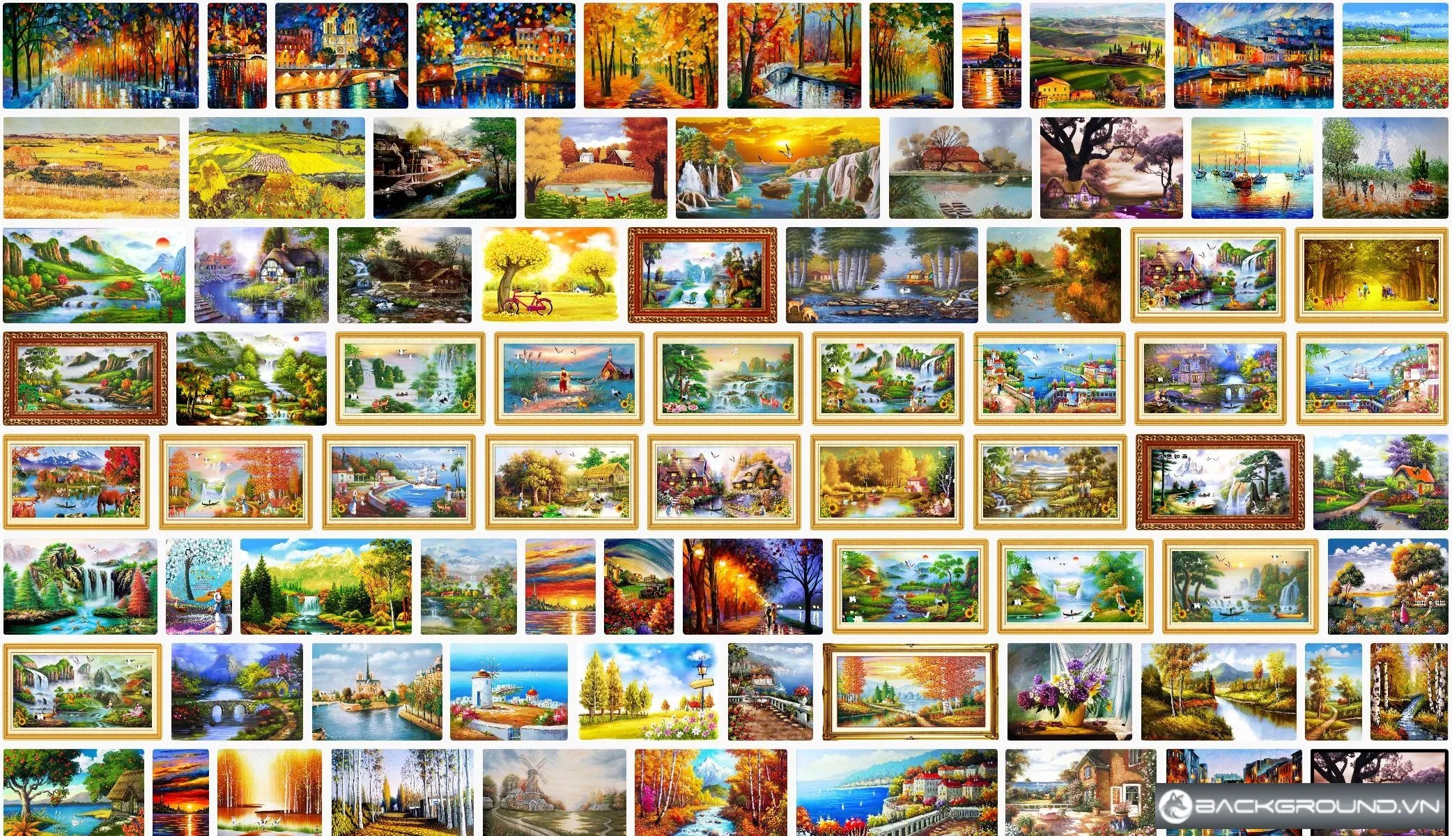 80+ Tranh sơn dầu đồng quê