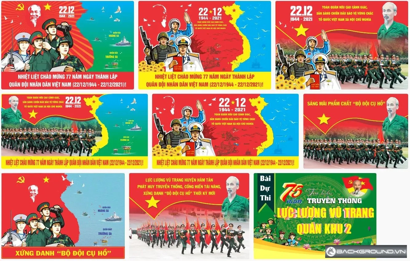 9+ Pano ngày thành lập quân đội nhân dân Việt Nam
