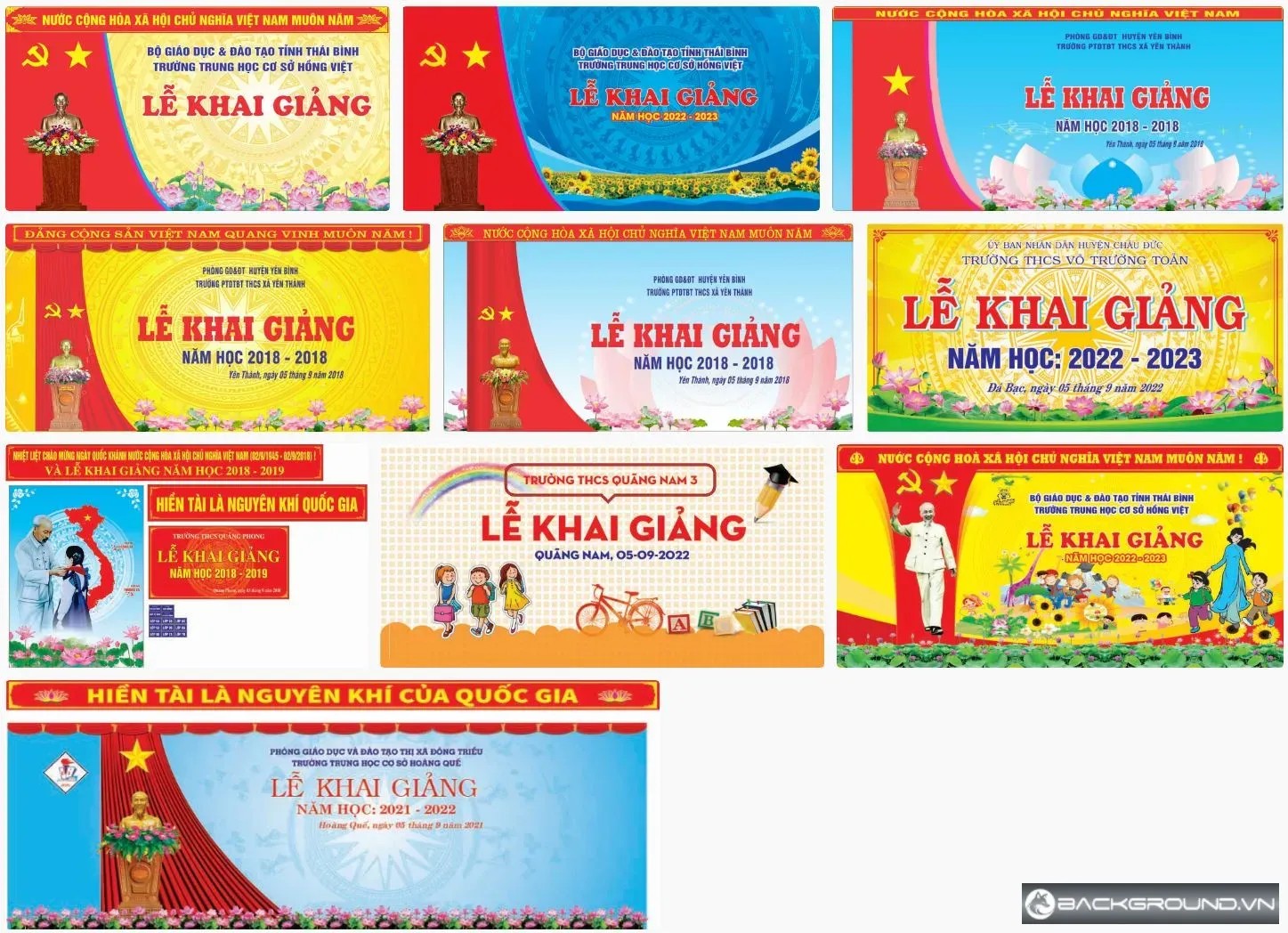 10+ Phông khai giảng năm học mới