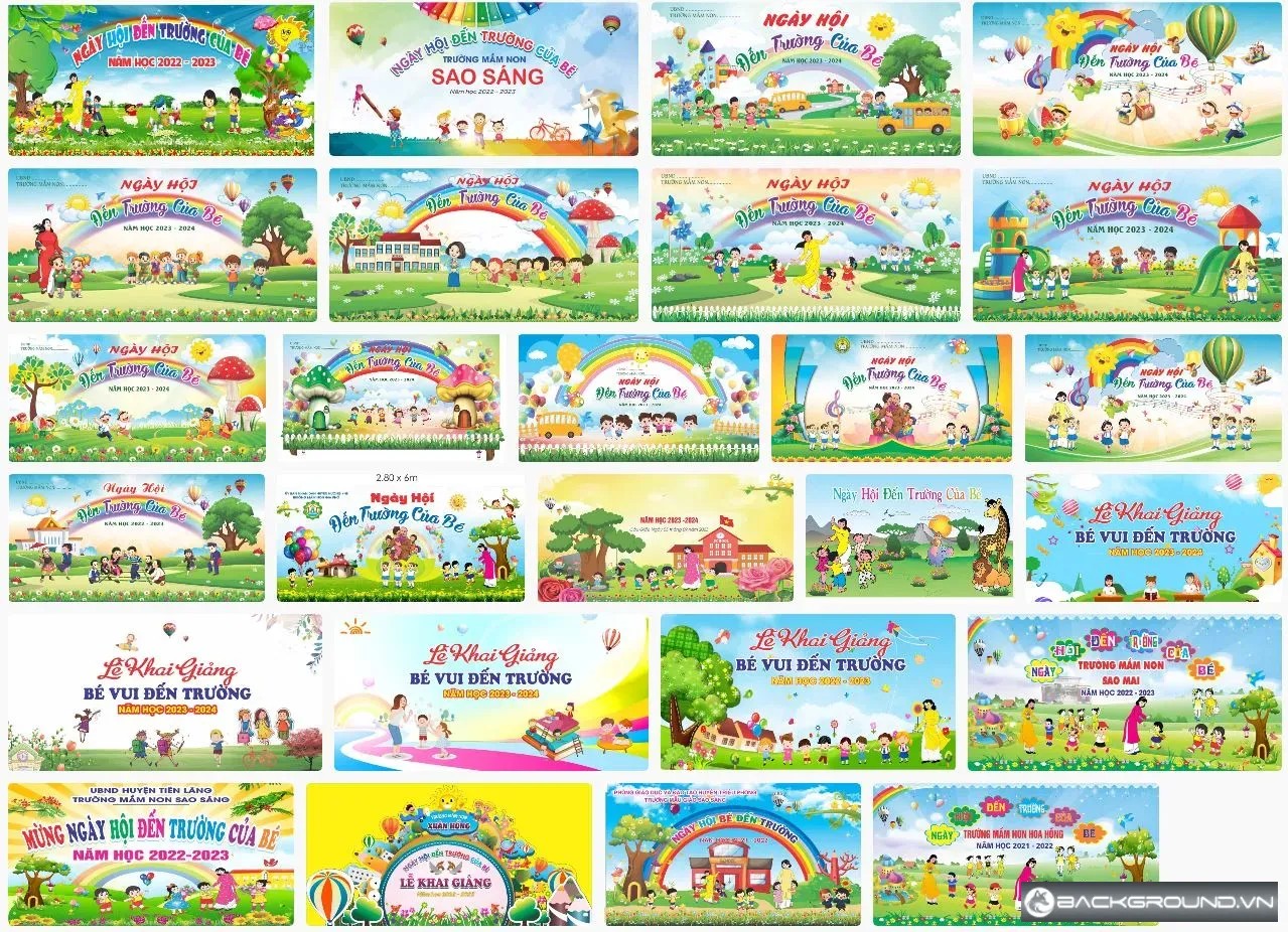 26+ Mẫu trang trí sân khấu khai giảng mầm non