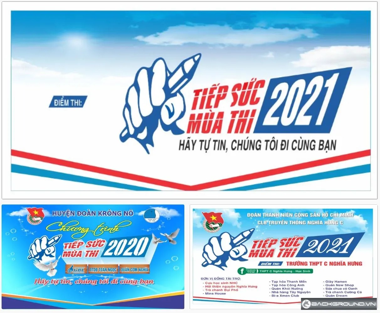 3+ Banner - Poster tiếp sức mùa thi