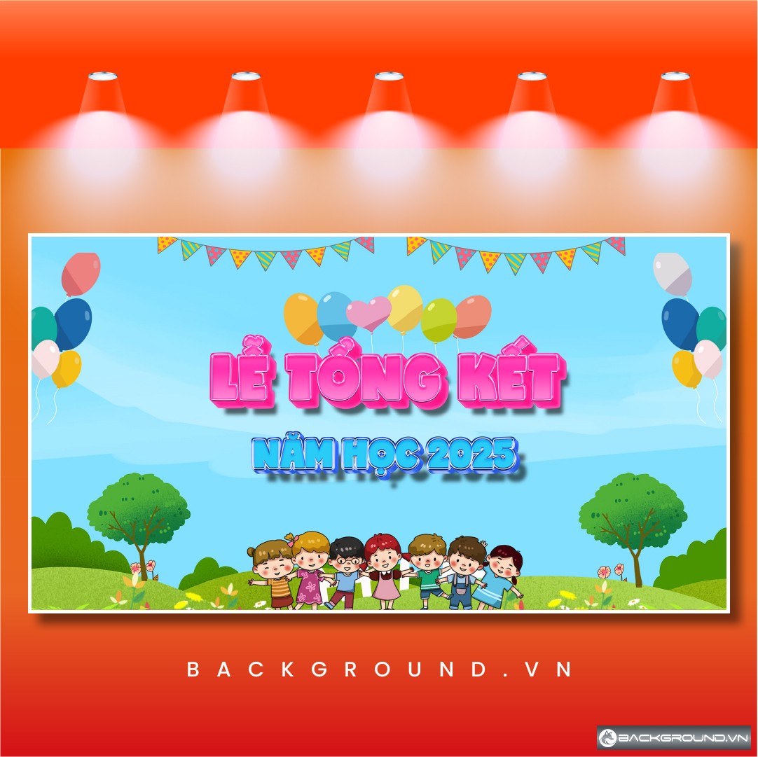 Background lễ tổng kết năm học mầm non (5)