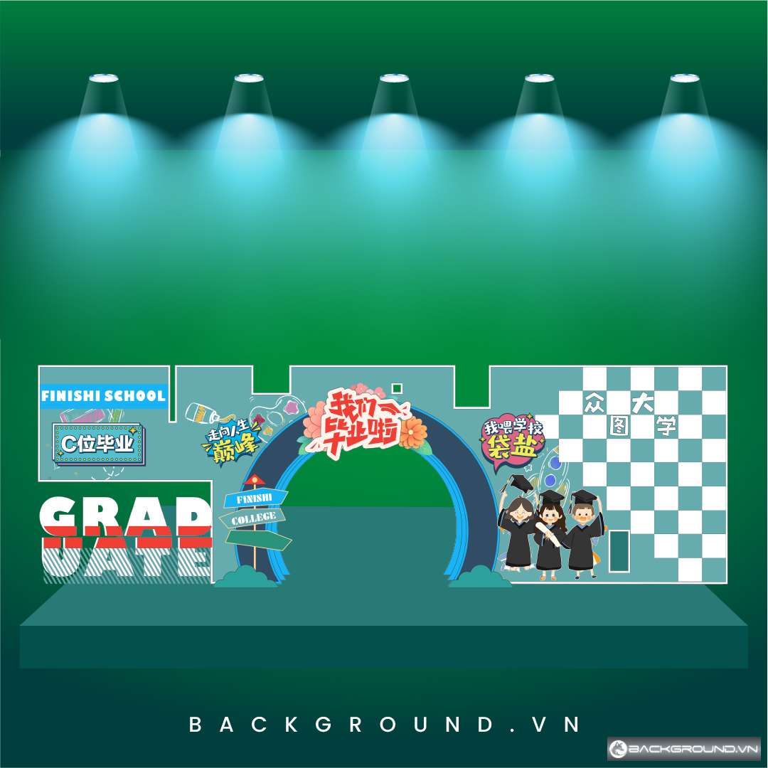 Thiết Kế Backdrop Sự Kiện Tốt Nghiệp Tiểu Học Chuyên Nghiệp (6)