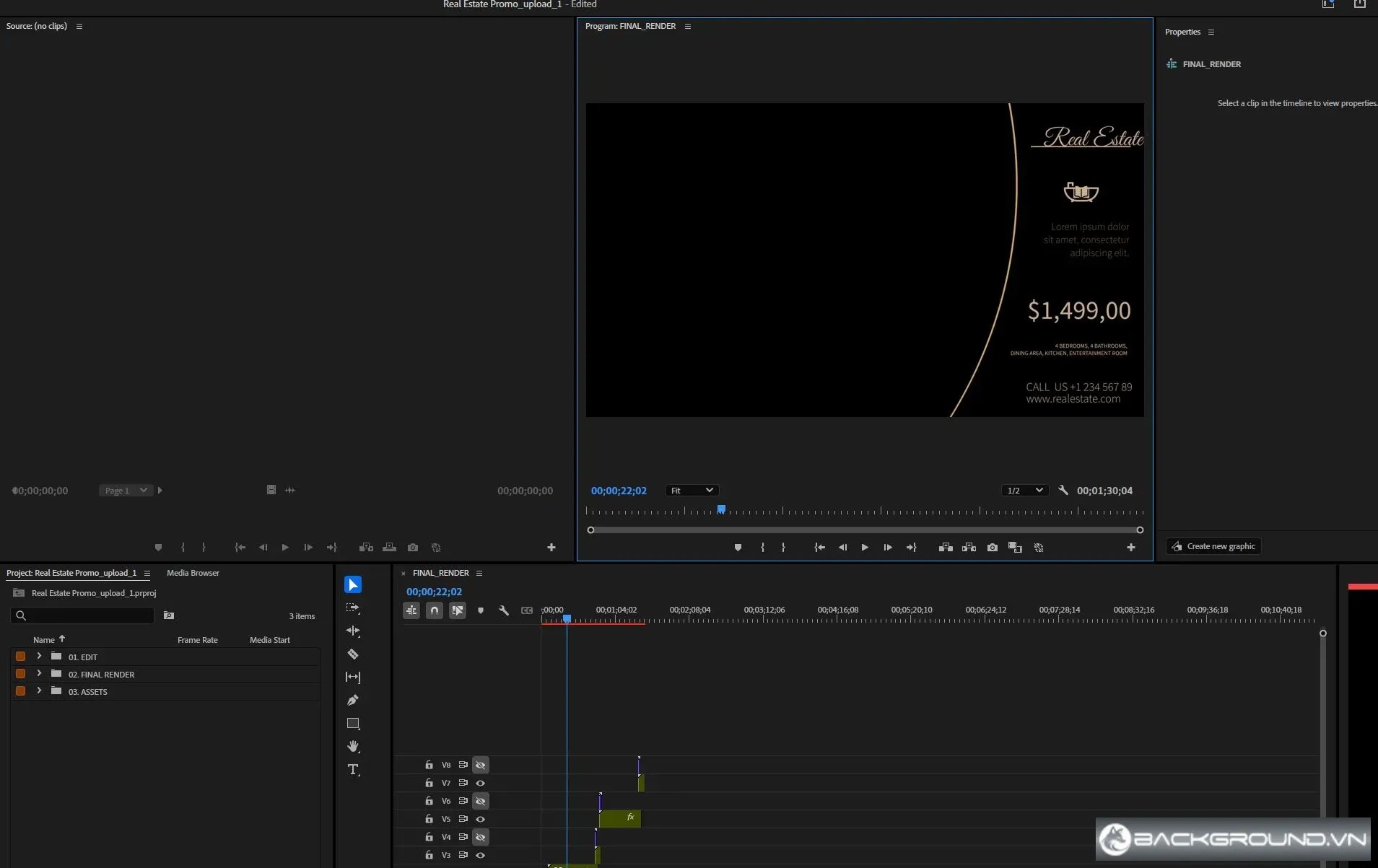 10+ Mẫu bất động sản Premiere Pro