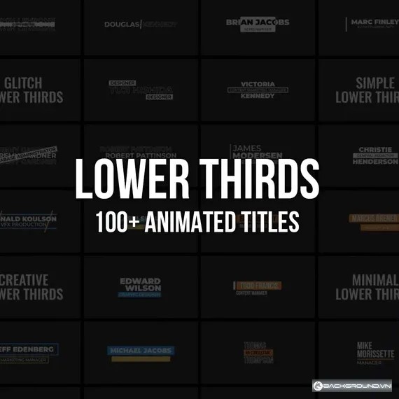 100+ Lower Thirds Premiere Pro