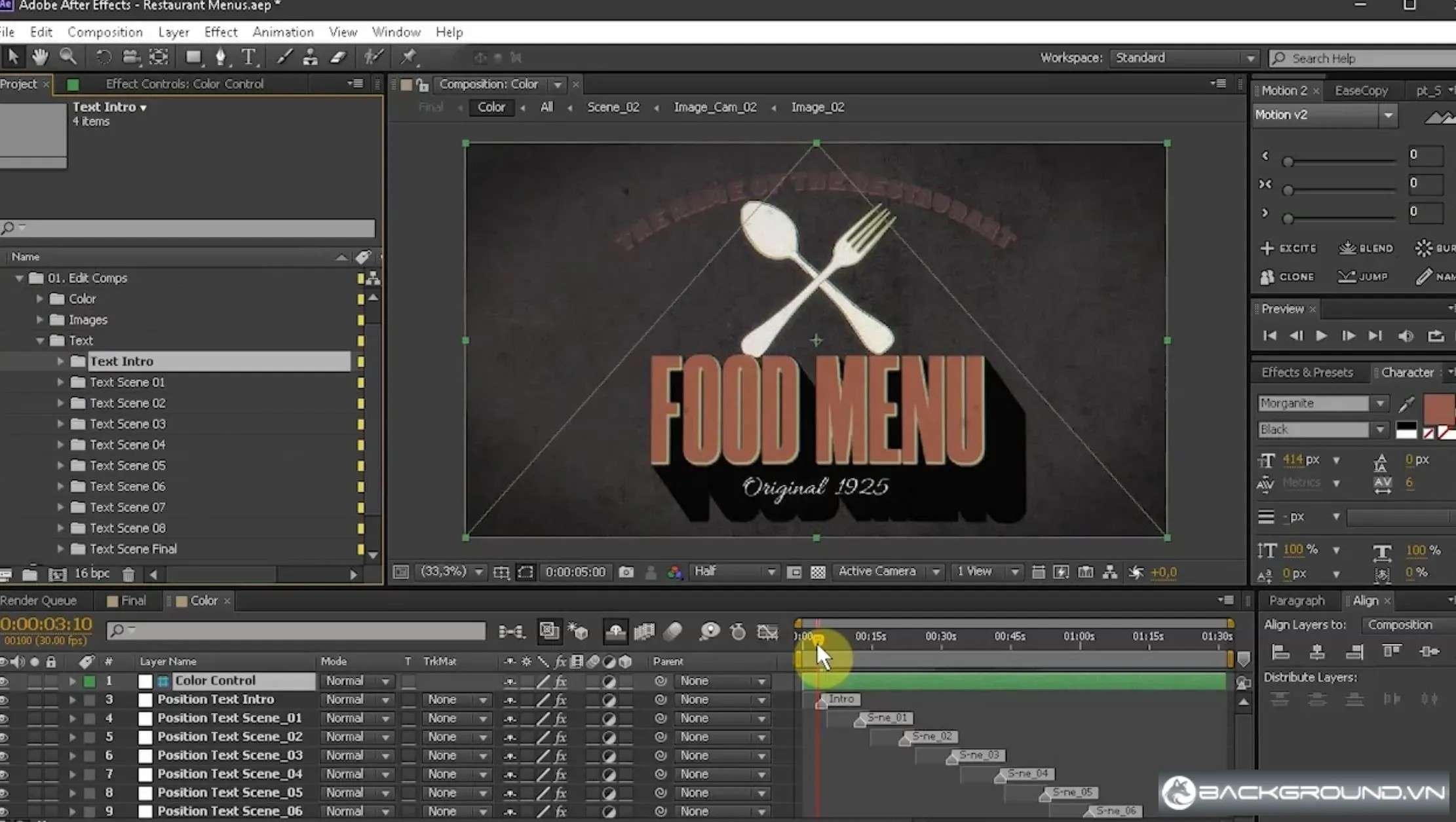 11+ Restaurants After Effects