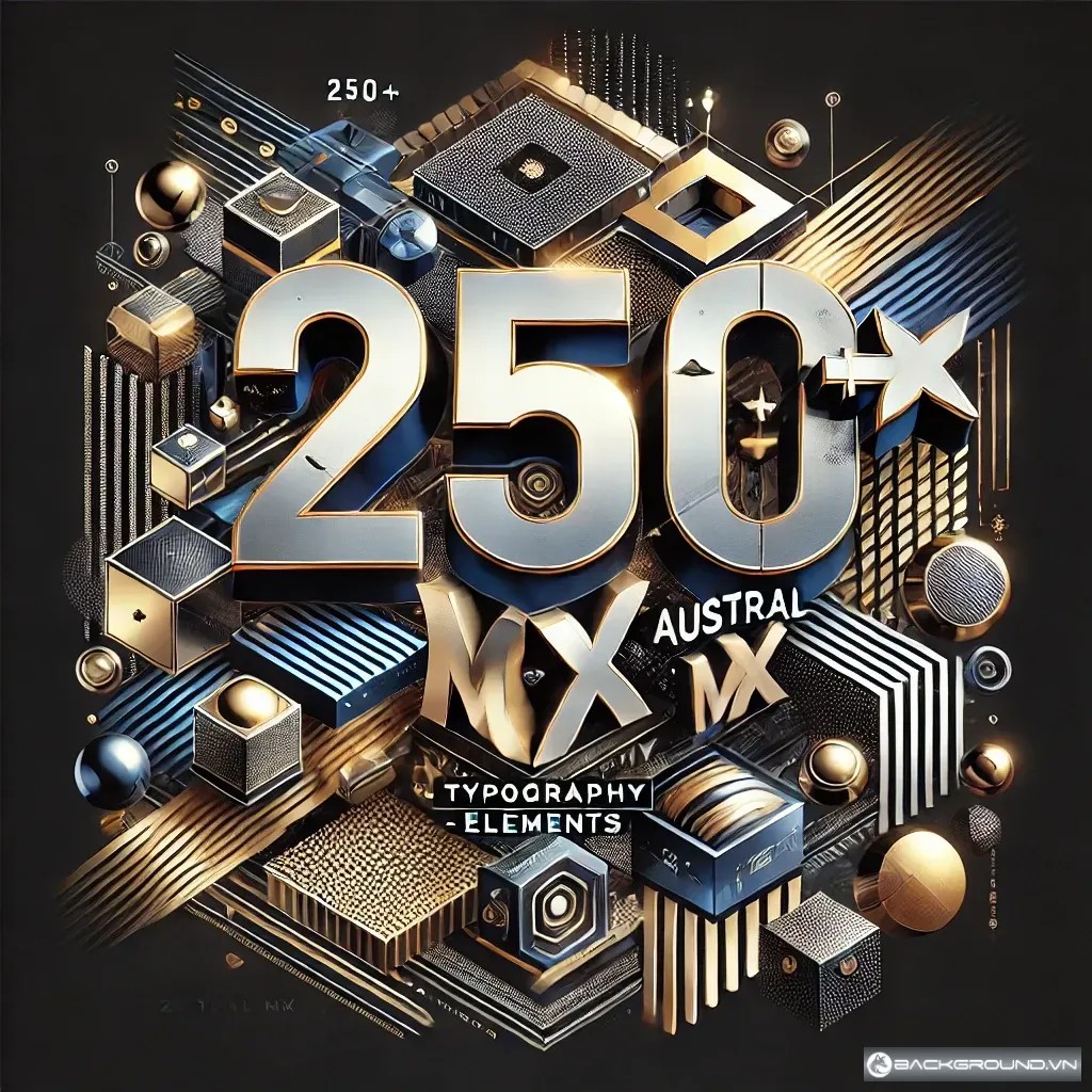 250+ Austral MX Typography - Elements