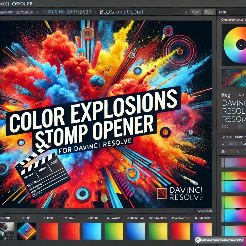 Color Explosions Stomp Opener