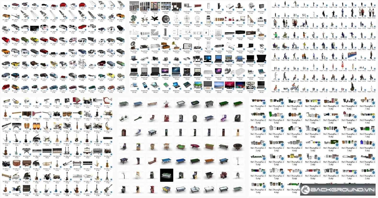 Thư viện model sketchup