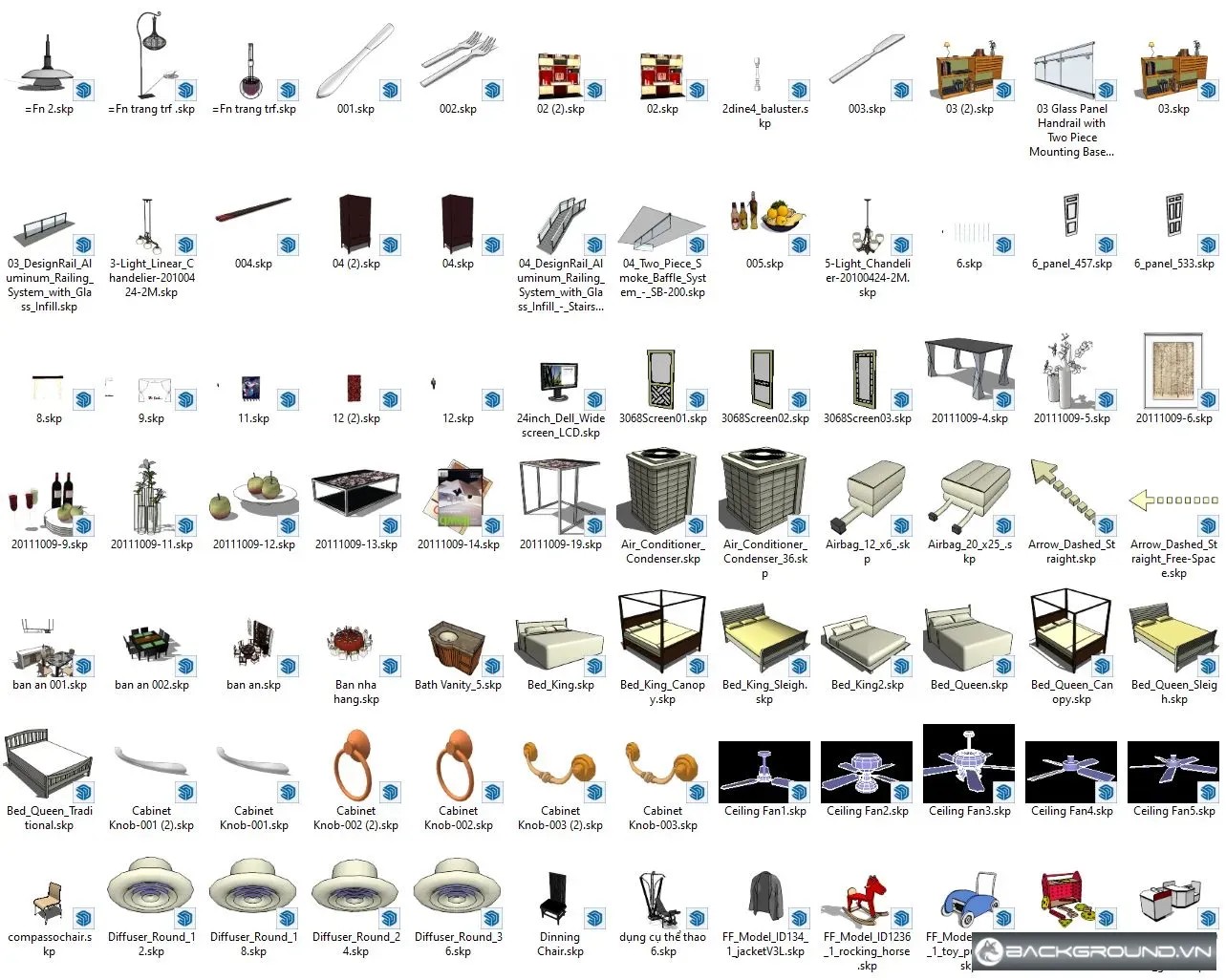 14400+ Nội thất tổng hợp SketchUp