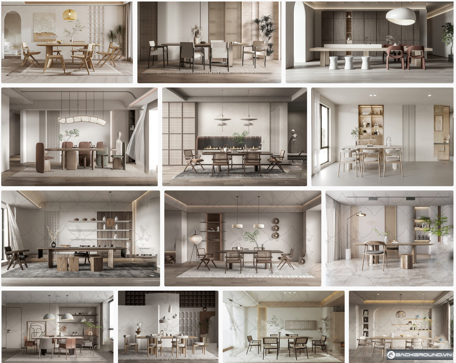 18+ Bàn ăn SketchUp