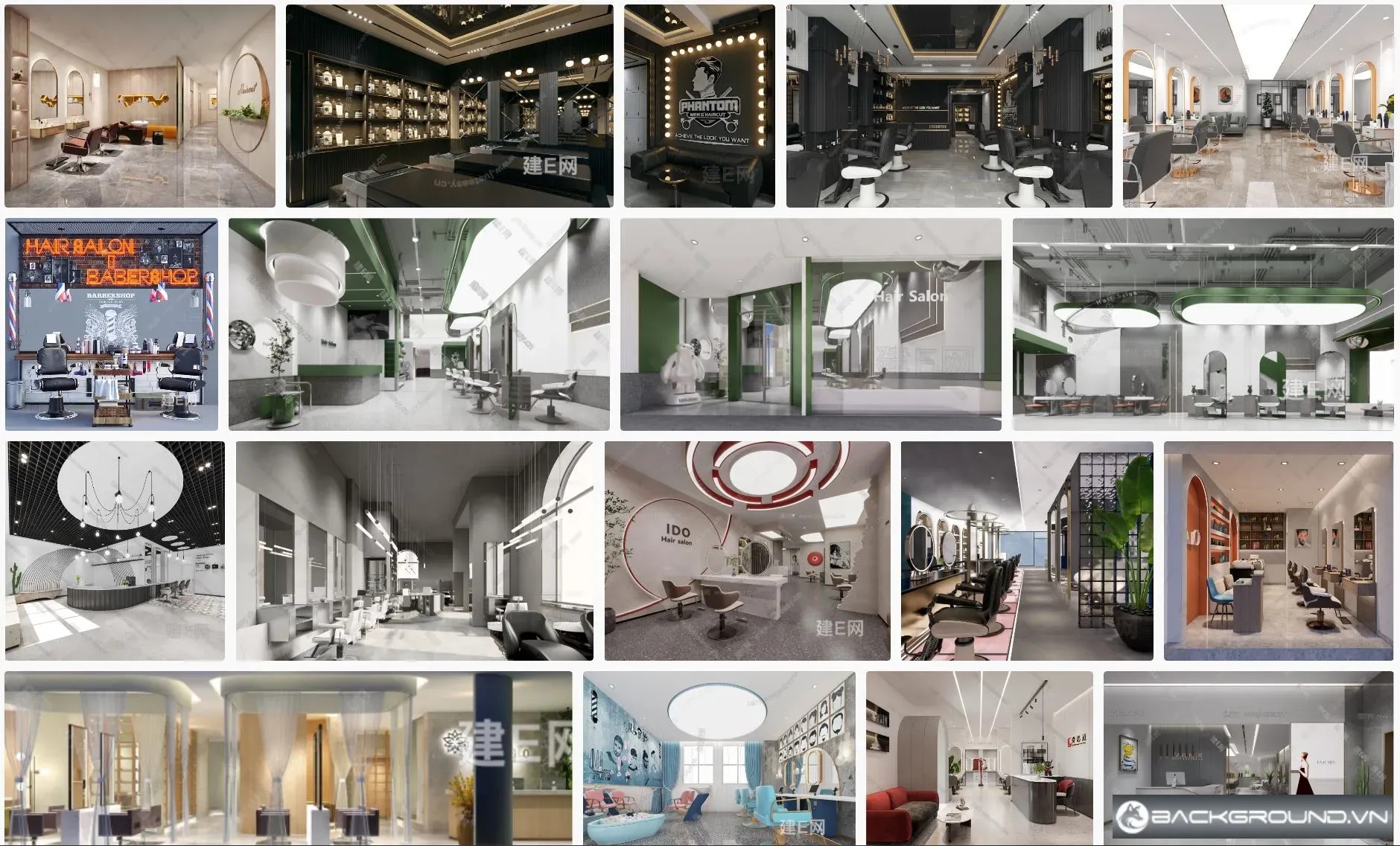 19+ Salon sketchup model