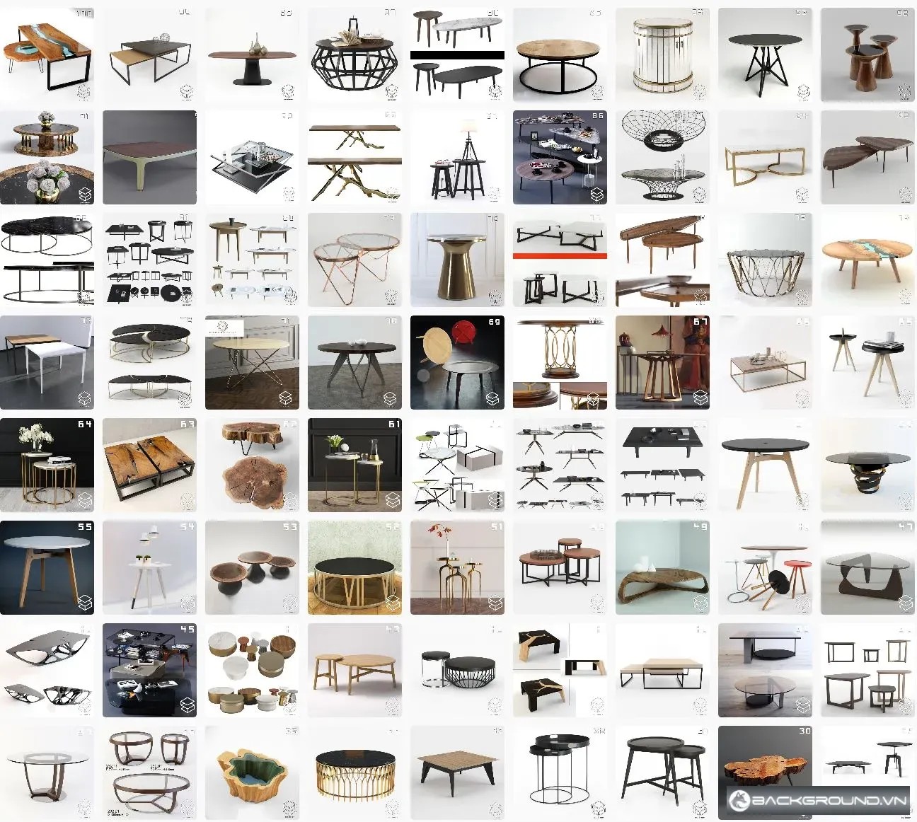 200+ Bàn trà SketchUp