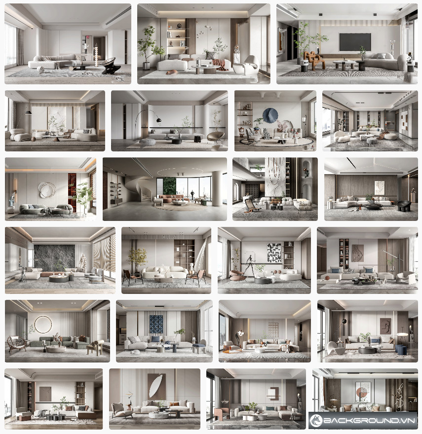 24+ BST phòng khách SketchUp