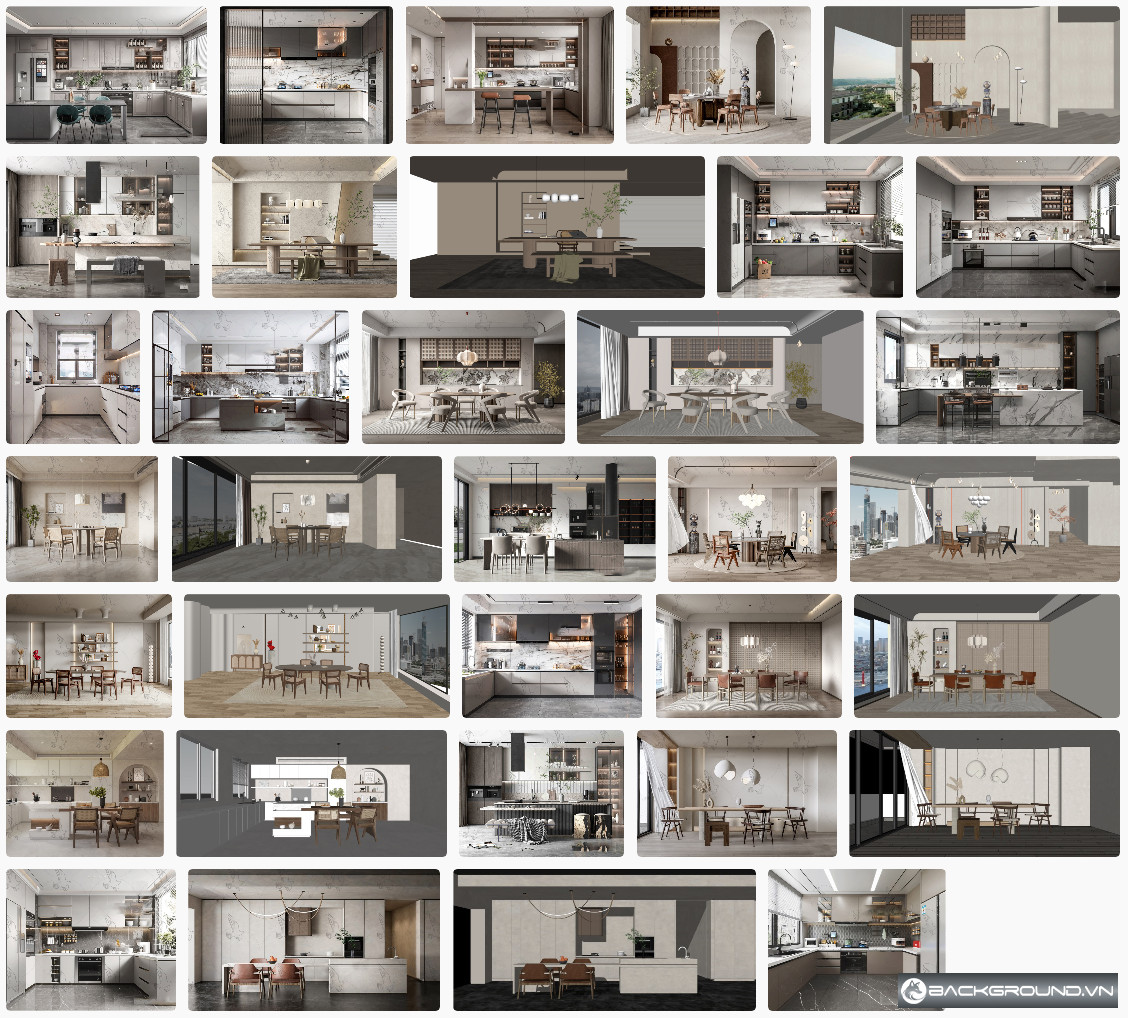 26+ Phòng bếp SketchUp
