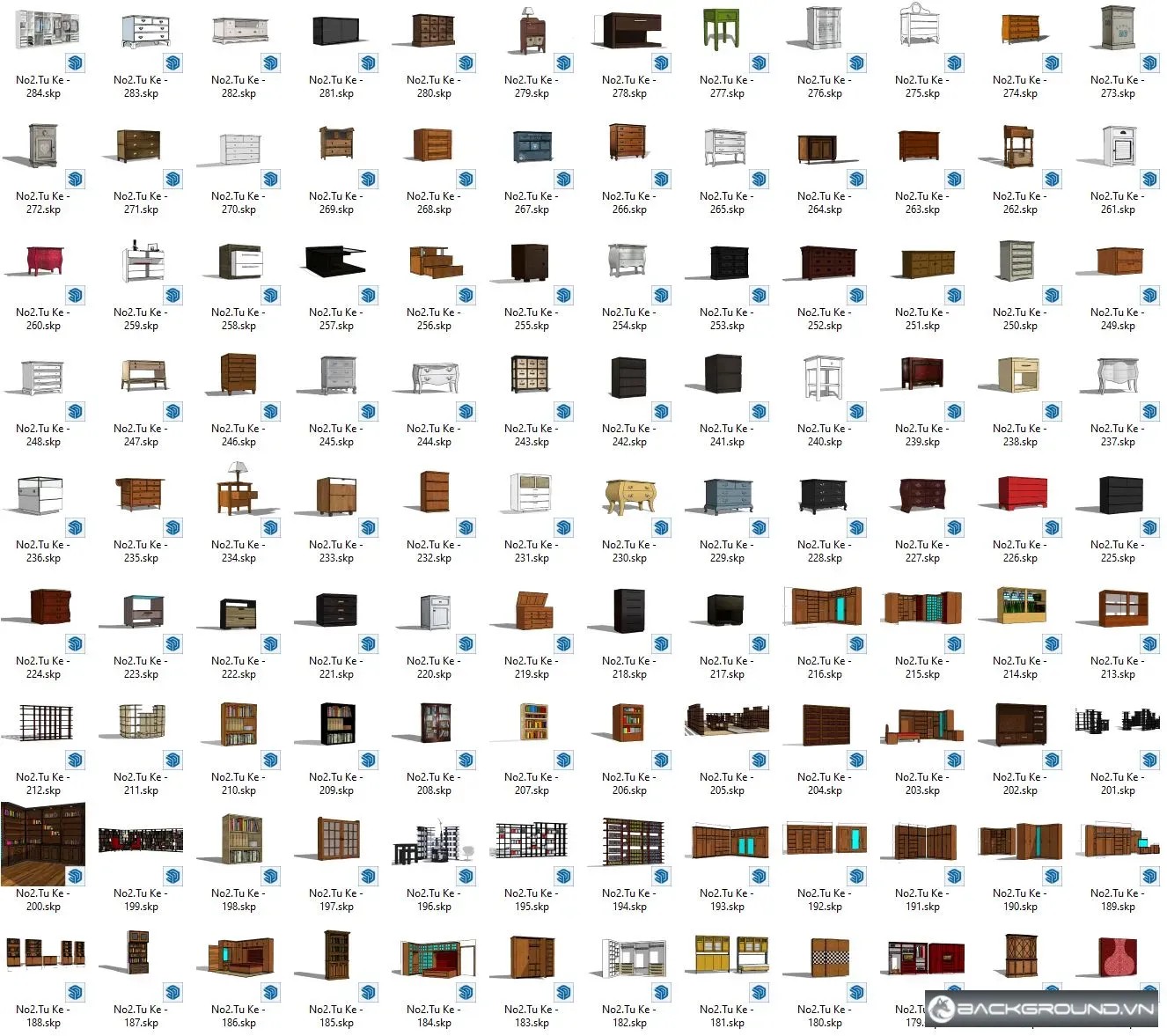 285+ Tủ kệ SketchUp