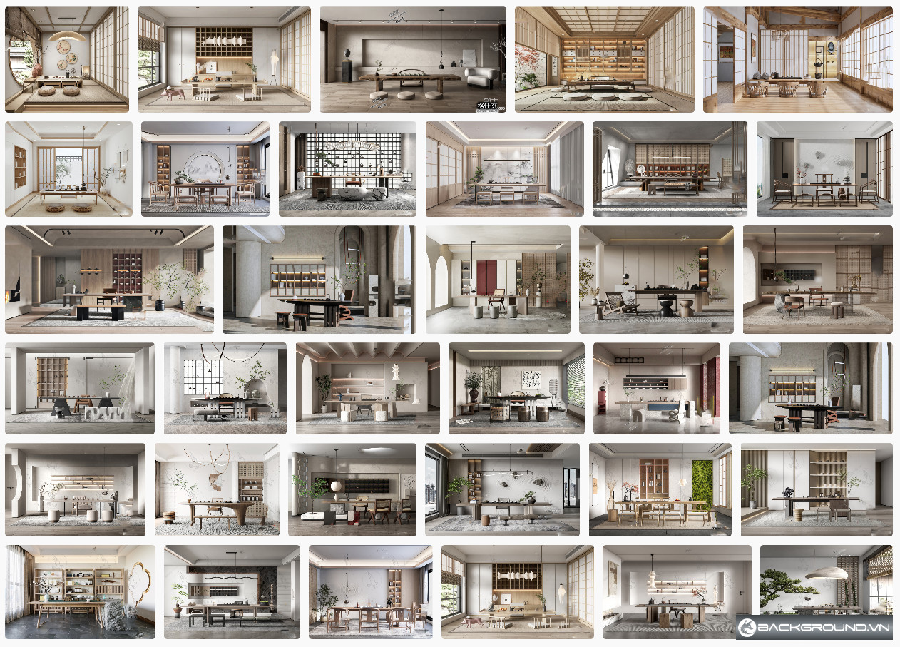 34+ Mẫu phòng trà SketchUp